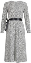 Thumbnail for your product : boohoo Dalmation Print Split Detail Long Sleeve Midi Dress