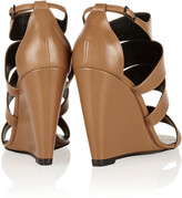 Thumbnail for your product : Pierre Hardy Leather wedge sandals