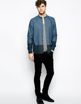 Thumbnail for your product : ASOS Grandad Shirt In Long Sleeve With Contrast Panel