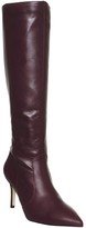 Thumbnail for your product : Office Keep Up Stiletto Knee Boots Burgundy Leather