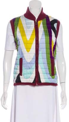 Emilio Pucci Quilted Knit Vest