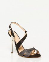 Thumbnail for your product : Le Château Brazilian-Made Glitter Satin Sandal