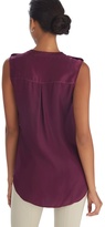 Thumbnail for your product : White House Black Market Sleeveless High-low Henley Shell Top