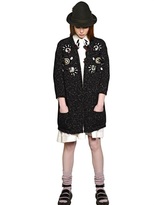 Thumbnail for your product : Antonio Marras Crystal Embellished Wool Blend Cardigan