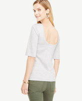 Thumbnail for your product : Ann Taylor Petite Scoop Back Top