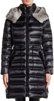 Thumbnail for your product : Dawn Levy Adel Genuine Rabbit Fur Trim Down Jacket
