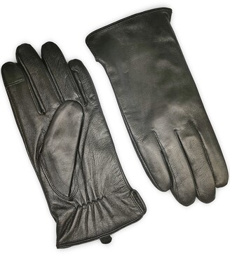 Men's Classy 100% Leather Winter Gloves w/ Warm Wool Lined Warm Black Motorcycle 