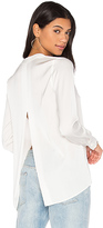 Thumbnail for your product : Vince Satin Slit Back Blouse in White