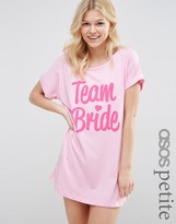 Thumbnail for your product : ASOS Petite PETITE BRIDAL Team Bride Sleep Tee