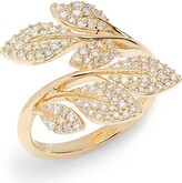 Thumbnail for your product : Effy 14K Yellow Gold & 0.59 TCW Diamond Leaf Ring