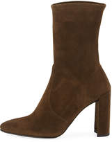 Thumbnail for your product : Stuart Weitzman Clinger Stretch-Suede Bootie