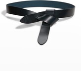 Thumbnail for your product : Isabel Marant Lecce Skinny Pull-Through Leather Belt