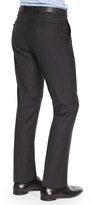Thumbnail for your product : Theory Marlo Ganler Large-Plaid Wool Trousers, Black