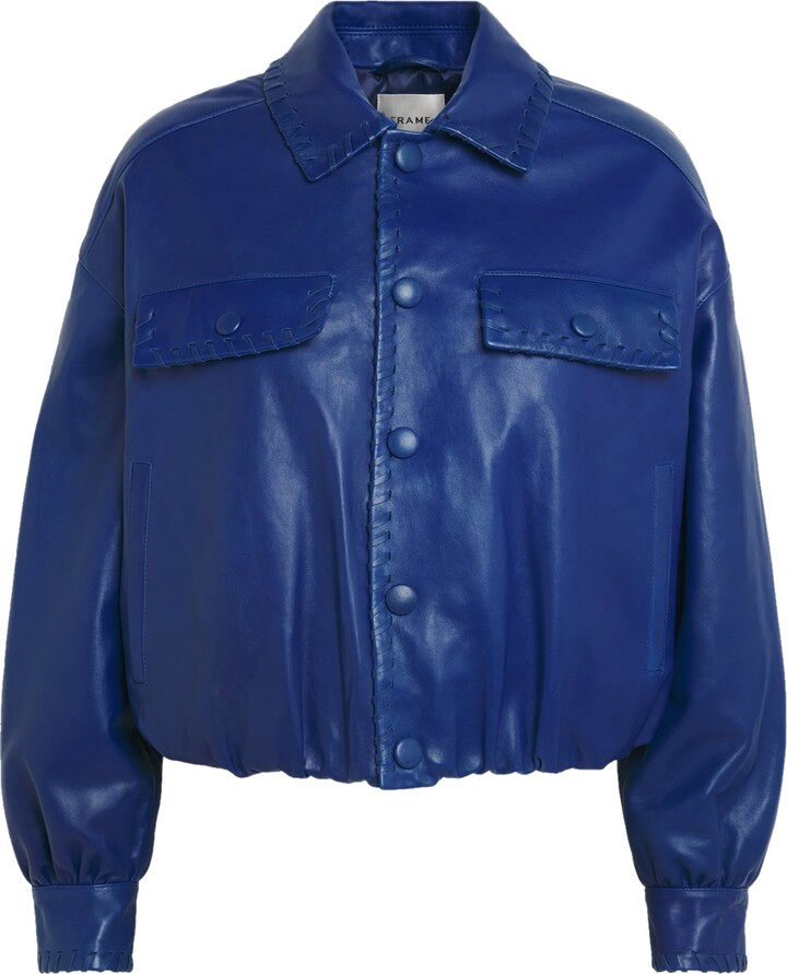 Frame Bubble Leather Jacket