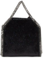 Thumbnail for your product : Stella McCartney Mini Black Glitter Falabella Shoulder Bag