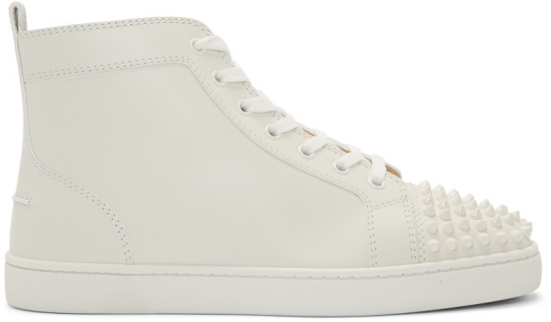 louboutin white high top