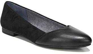 Dr. Scholl's Women's Allow Skimmer - Black Soft Microfiber Slip-on Shoes