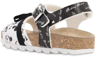Moa Master Of Arts Mickey Mouse Print Faux Leather Sandals