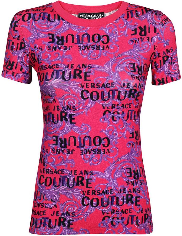 Versace Jeans Couture Versace Jeans Couture V-EMBLEM PRINT T-shirt -  Stylemyle