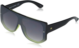 Martha Stewart Women's Ms102 Cool UV Protective Shield Sunglasses | A Timeless Modern Gift | Wear All-Year 143 mm