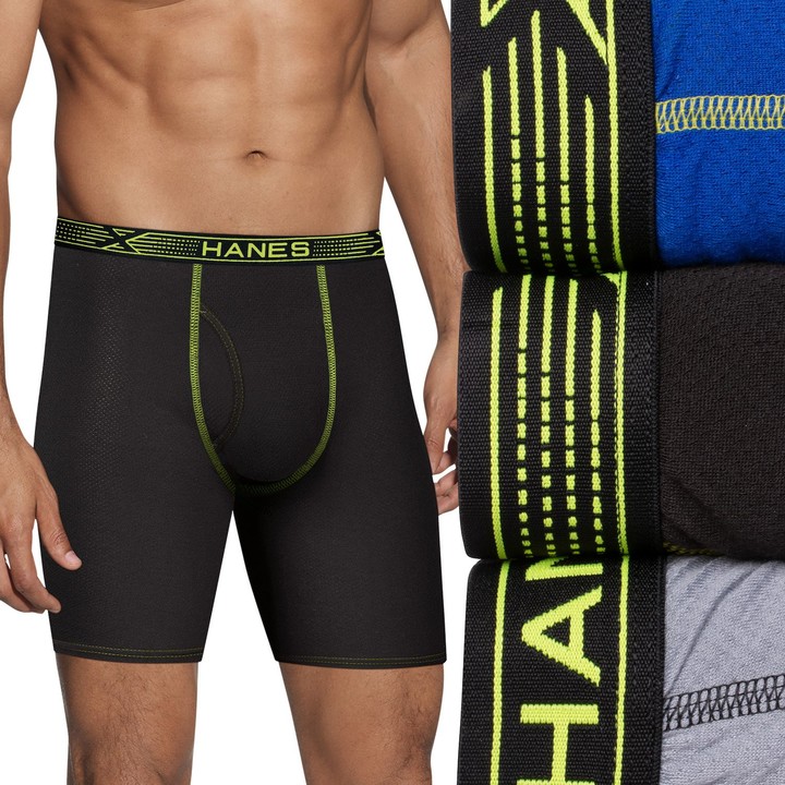 hanes x temp boxer briefs long leg