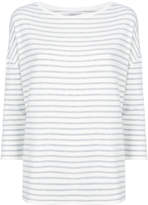 Thumbnail for your product : Majestic Filatures striped fitted sweater