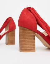 Thumbnail for your product : Park Lane Wide Fit Tie Leg Block Heeled Sandals