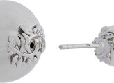 Thumbnail for your product : Kasun London Orb And Pearl Stud Earrings