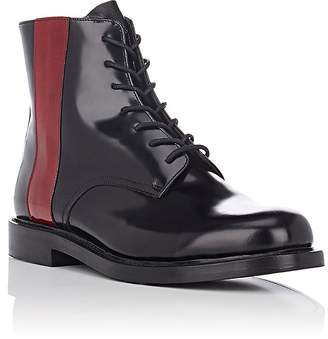 Calvin Klein Men's Stripe-Appliquéd Spazzolato Leather Boots