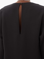 Thumbnail for your product : LA COLLECTION Bianca Dolman-sleeve Silk-crepe Dress - Black