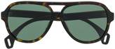 Thumbnail for your product : Gucci Eyewear tortoiseshell aviator sunglasses