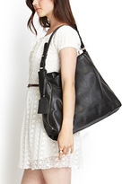 Thumbnail for your product : Forever 21 FOREVER 21+ Slouchy Zippered Shoulder Bag