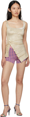 Paco Rabanne Pink & Purple Jacquard Vasarely Bulle Shorts
