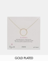 Thumbnail for your product : Dogeared Gold Plated Medium Sparkle Karma Necklace