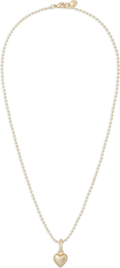 Roxanne Assoulin Heart-Pendant Ball-Chain Necklace