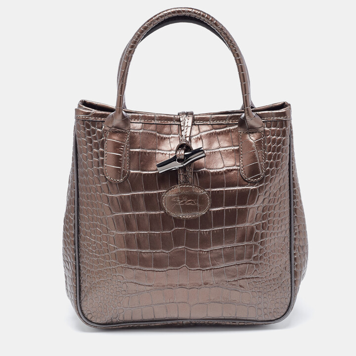 Longchamp Roseau Leather Tote Bag at FORZIERI