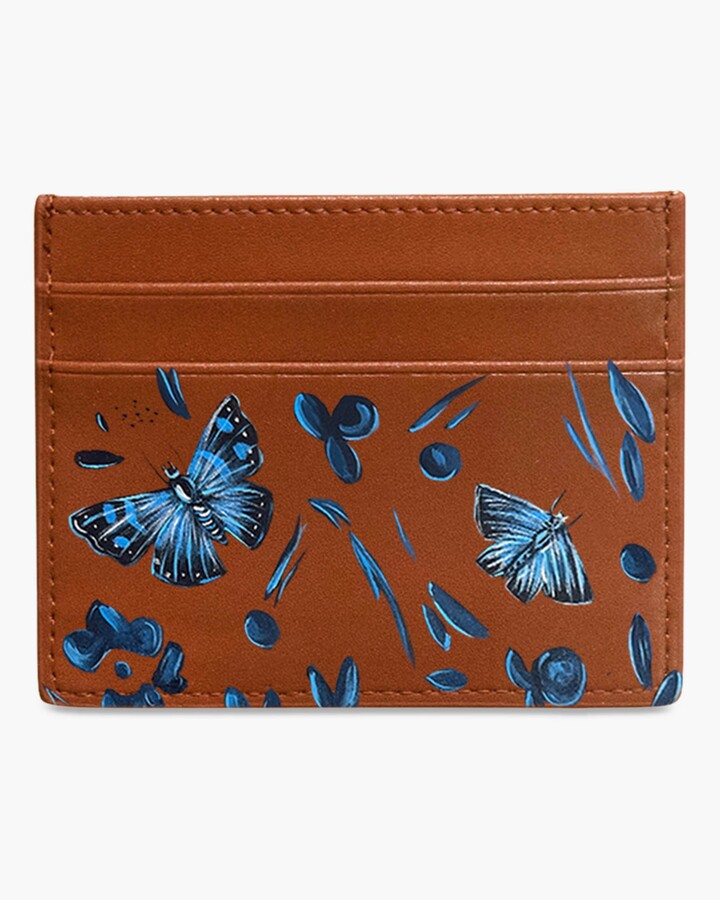 Black and Blue Butterfly Girls/Ladies Denim Purse Wallet Christmas Gift IBU-4JW 