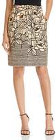 Thumbnail for your product : Donna Karan Floral-Print Pull-On Skirt