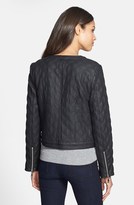 Thumbnail for your product : Chaus Quilted Faux Leather Jacket (Online Only)