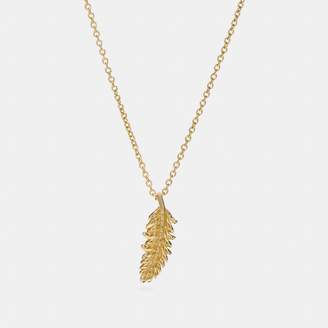 Coach Mini Demi-Fine Feather Necklace