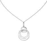 Thumbnail for your product : Italian Silver Interlocking Circles Necklace, Sterling Silver