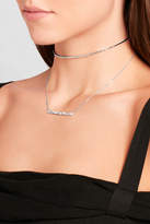 Thumbnail for your product : Suzanne Kalan 18-karat White Gold Diamond Necklace