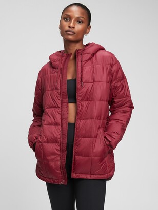 Gap 100% Recycled Nylon Relaxed Lightweight Puffer Jacket - ShopStyle