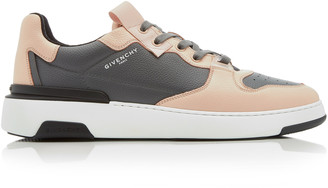 Givenchy Wing Two-Toned Low-Top Leather Sneakers