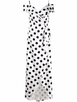 Thumbnail for your product : Parlor Polka Dot-Print Wrap Dress