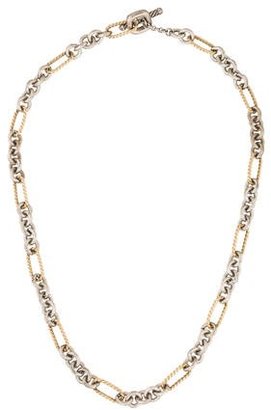 David Yurman Two-Tone Figaro Chain Necklace