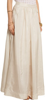Thumbnail for your product : By Malene Birger Cudy Pleated Silk Maxi Skirt