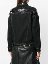 Thumbnail for your product : Versace Mock Croc denim jacket