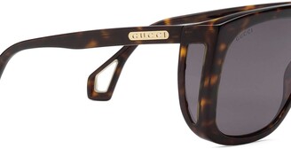 Gucci Eyewear Square-frame sunglasses with blinkers