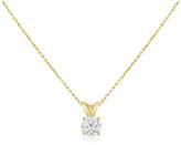 Thumbnail for your product : Ice 1/3 CT TW Diamond 14K Gold Solitaire Pendant Necklace (JK/I2-I3)